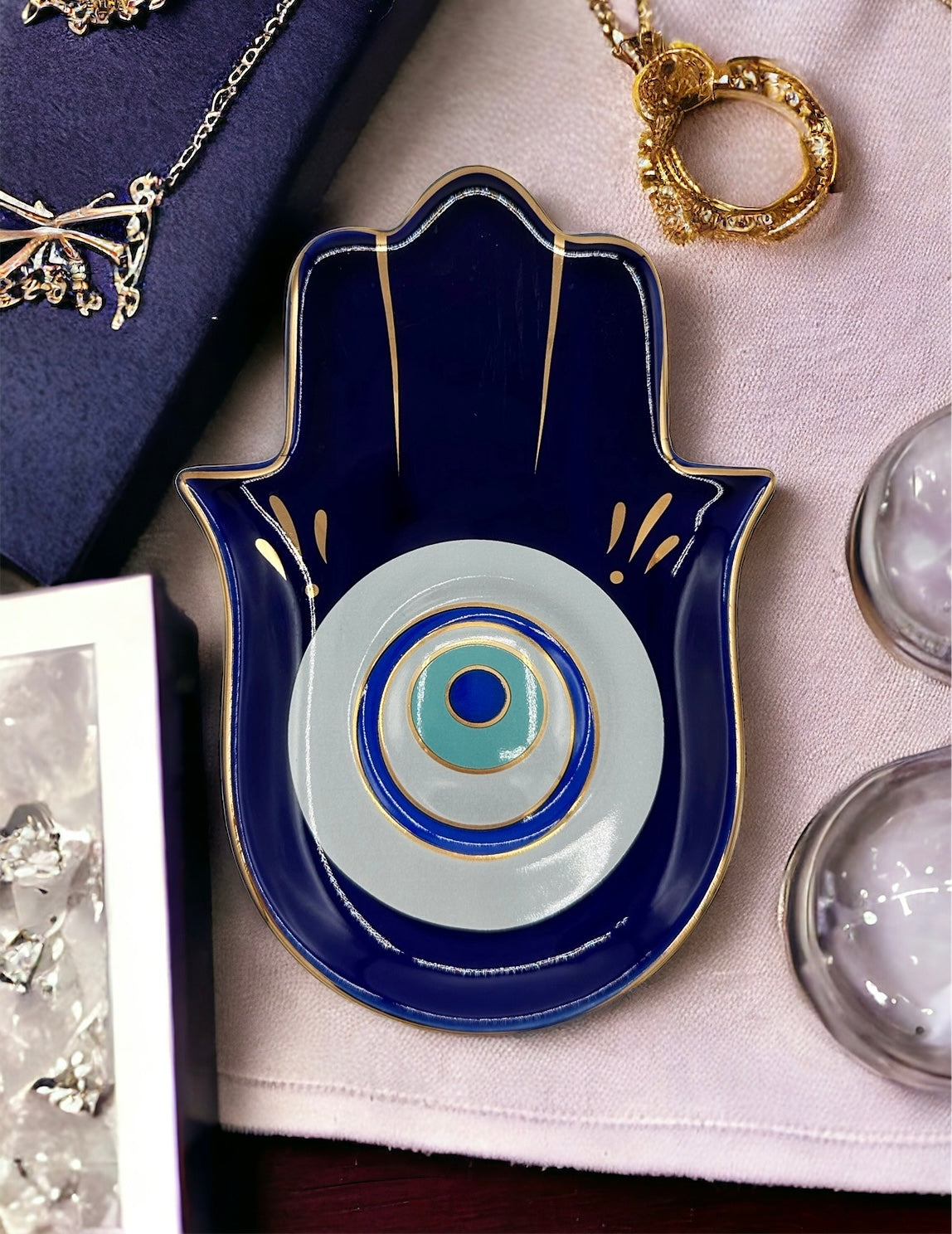 Hamsa Evil Eye Jewelry Holder