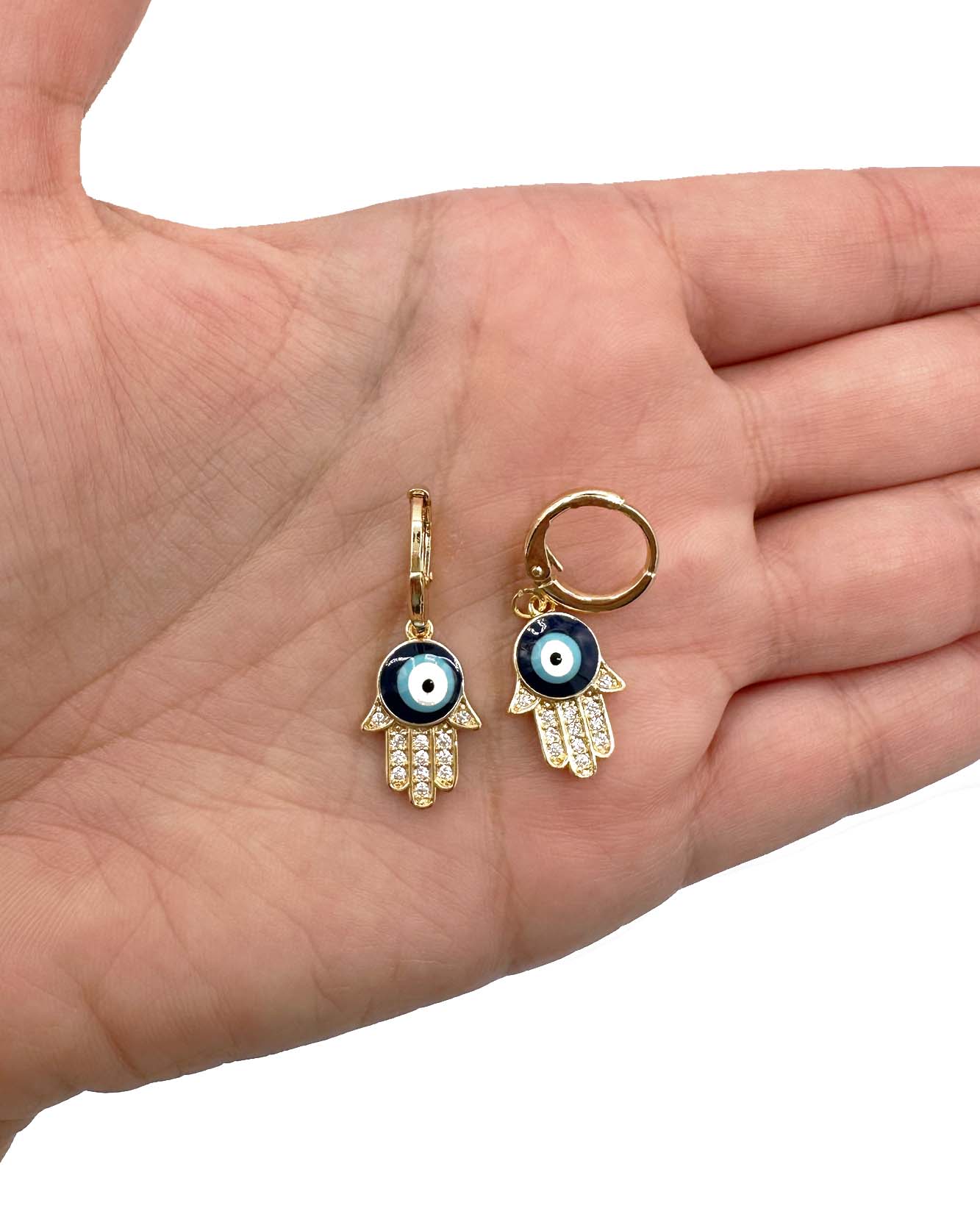 Hamsa Drop Earrings