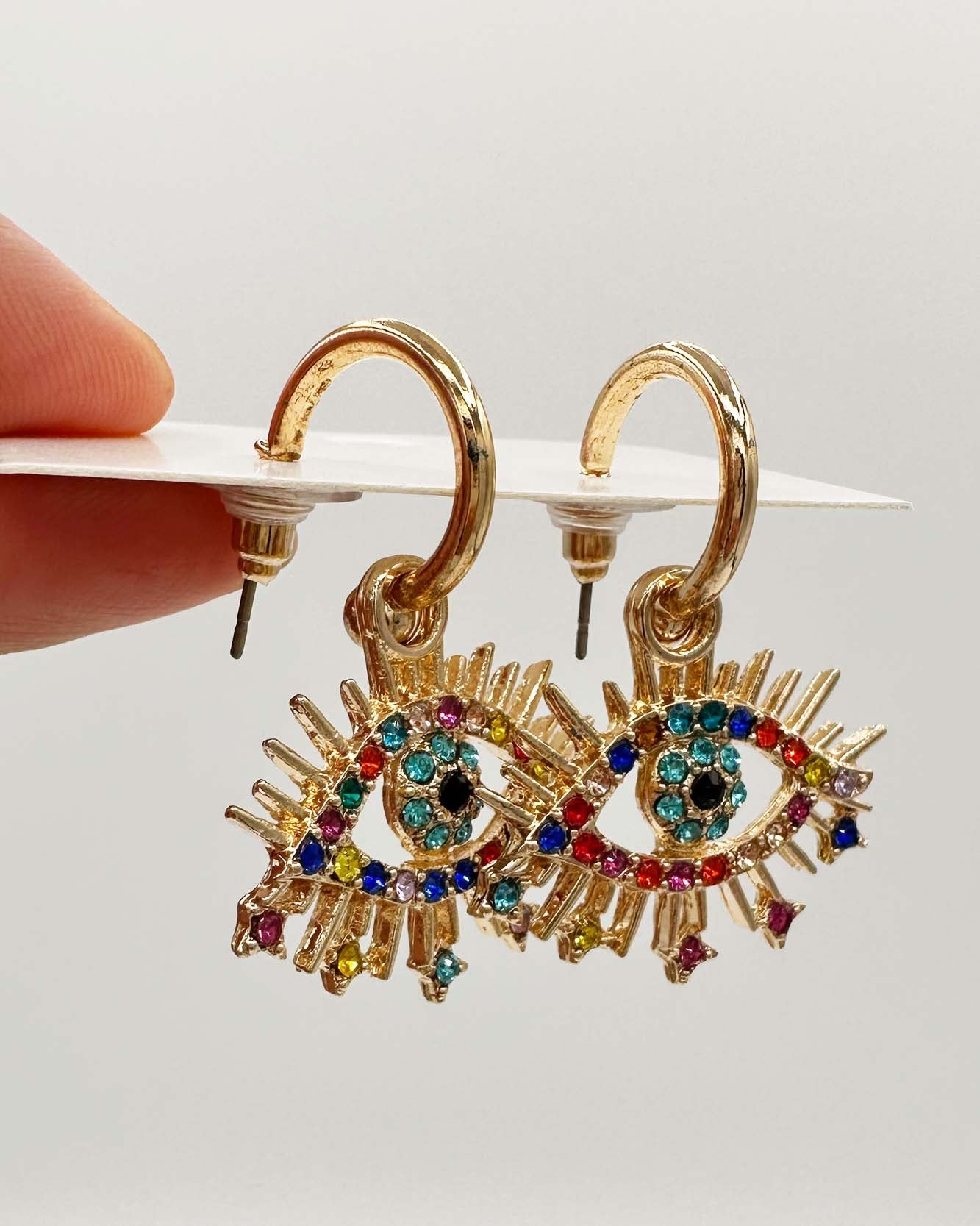 Multi-color Diamond Earrings