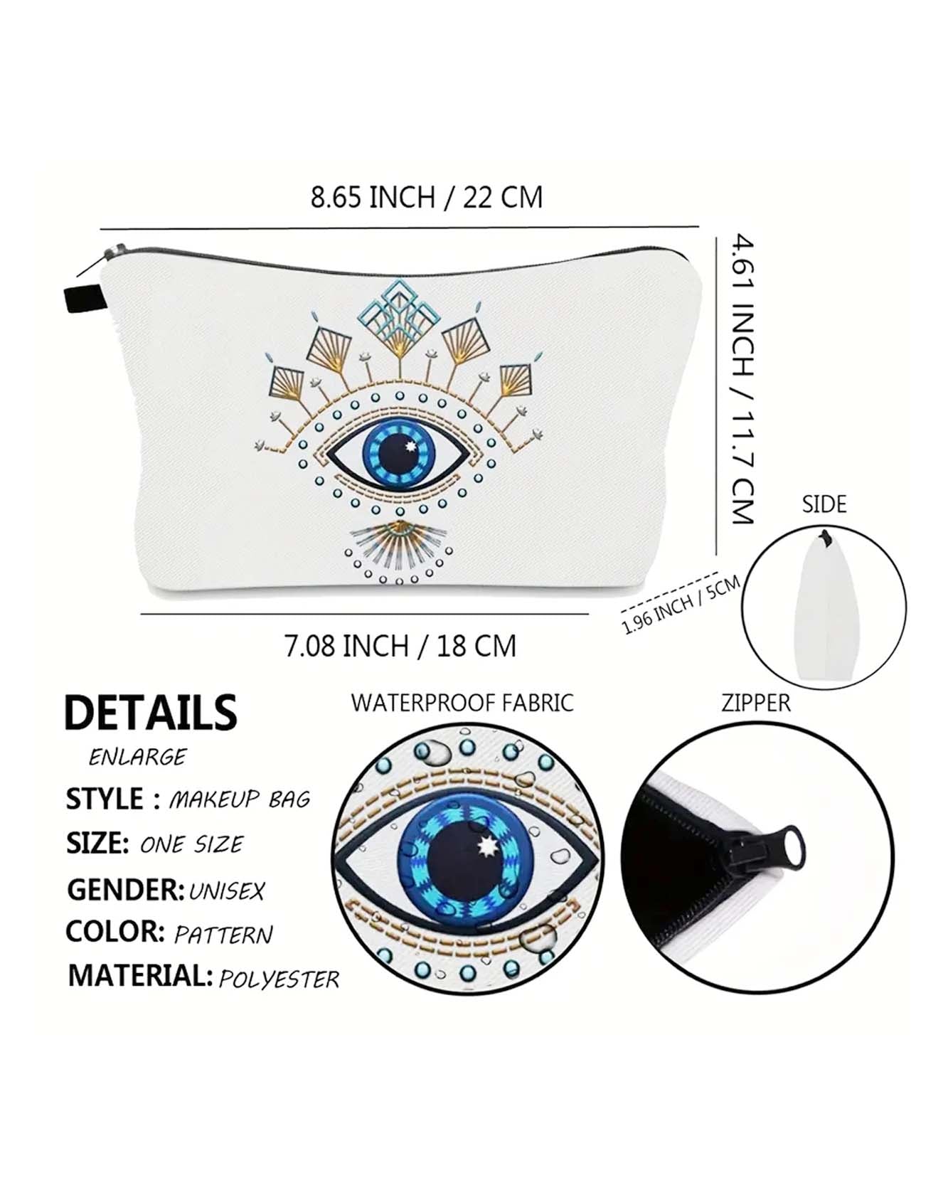 Makeup Bag with Eye Design