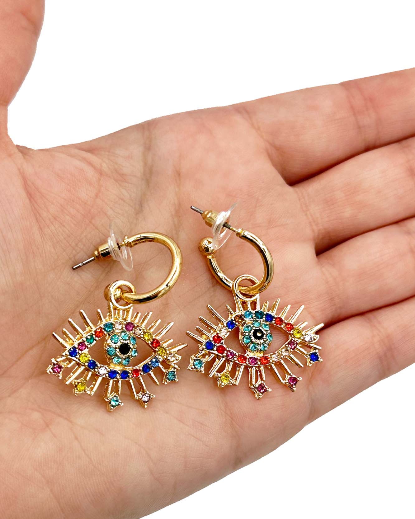 Multi-color Diamond Earrings