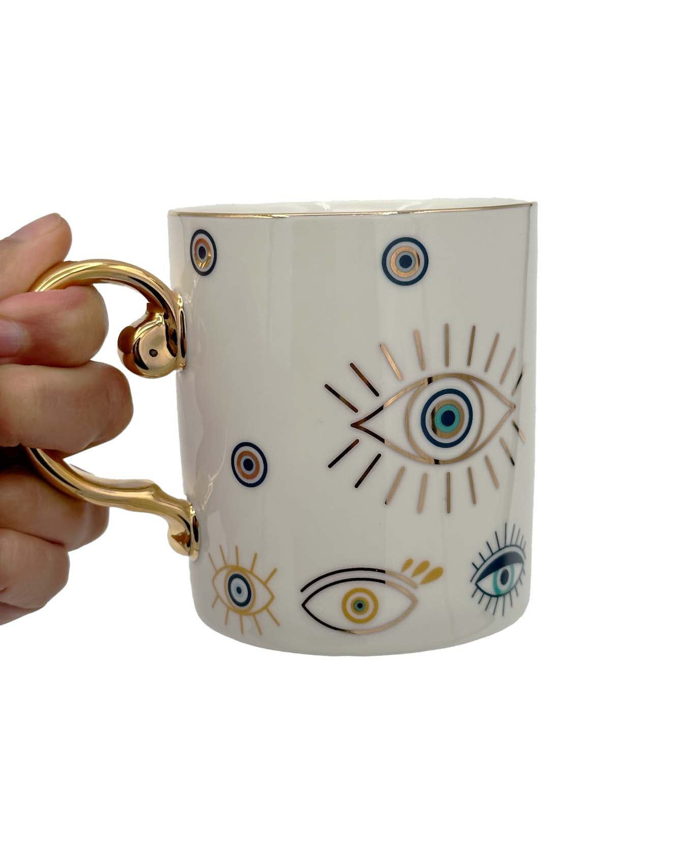 Turkish Evil Eye Ceramic Mug