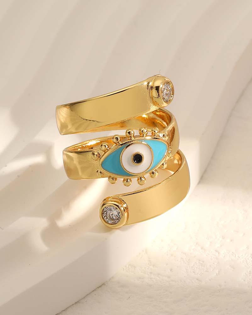 Evil Eye Open Ring