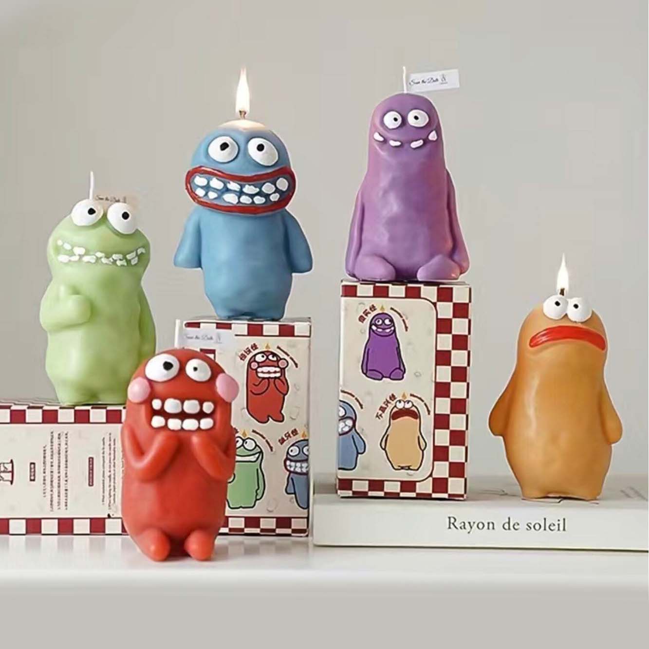 Monster Candles | Family of 4