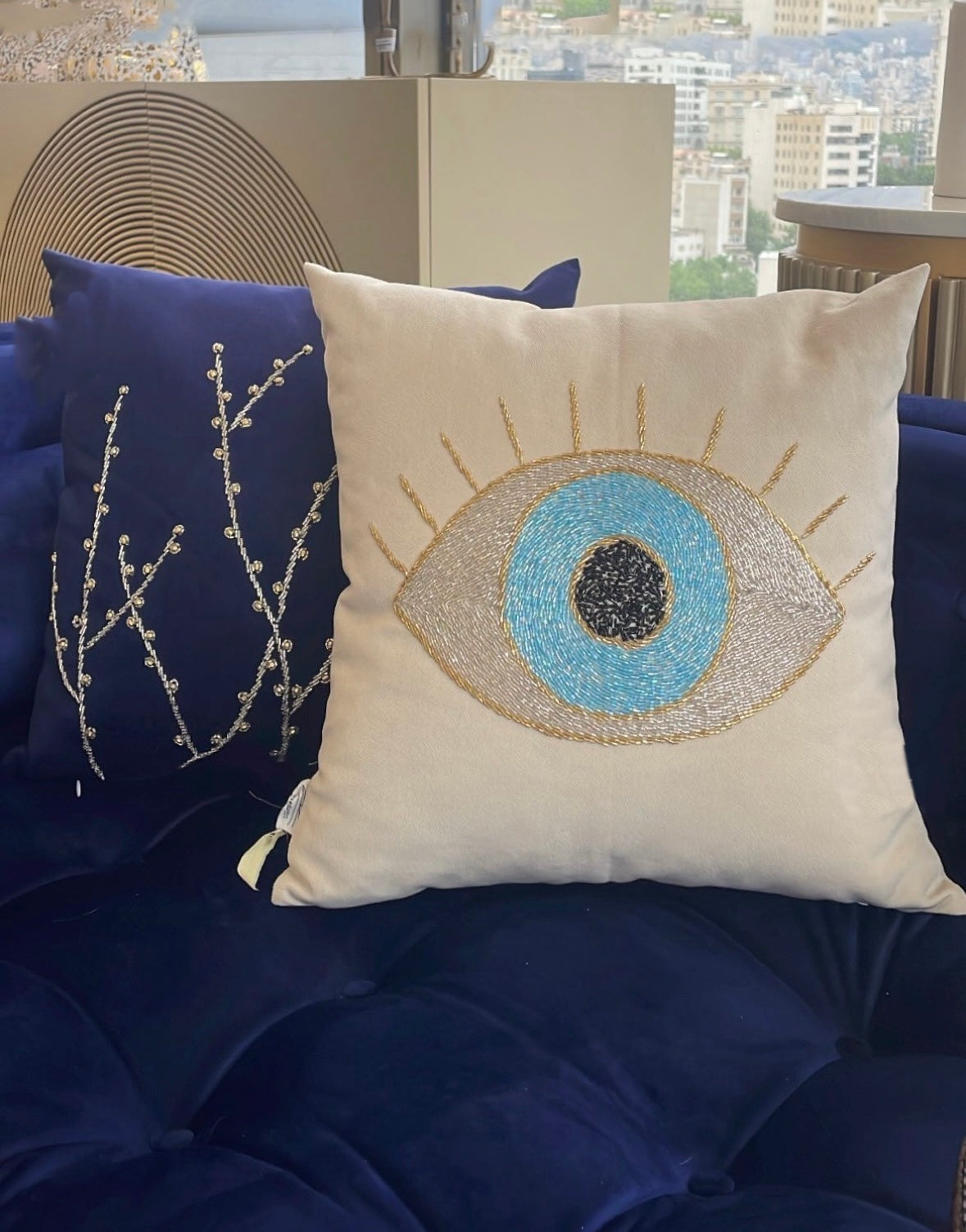 Evil Eye Cushion Cover