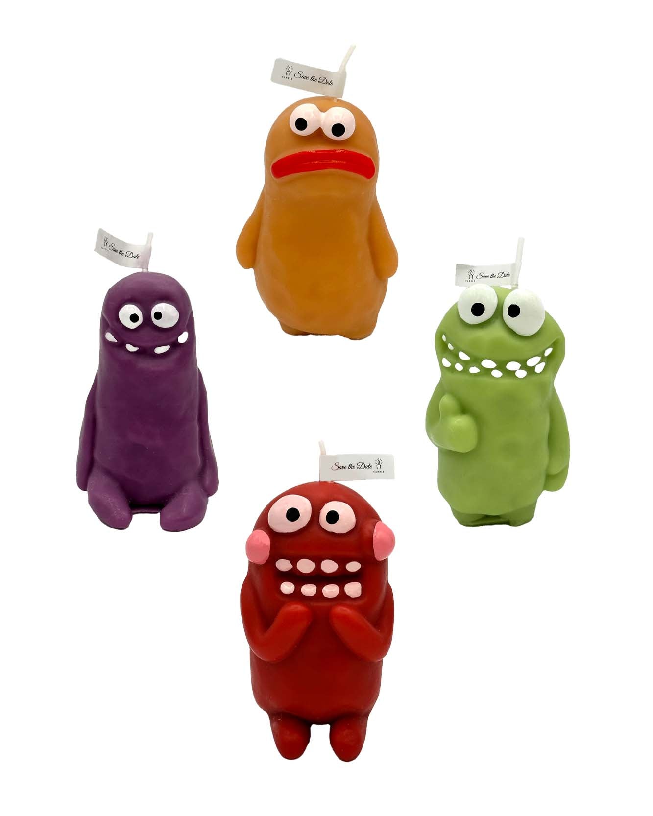 Monster Candles | Family of 4