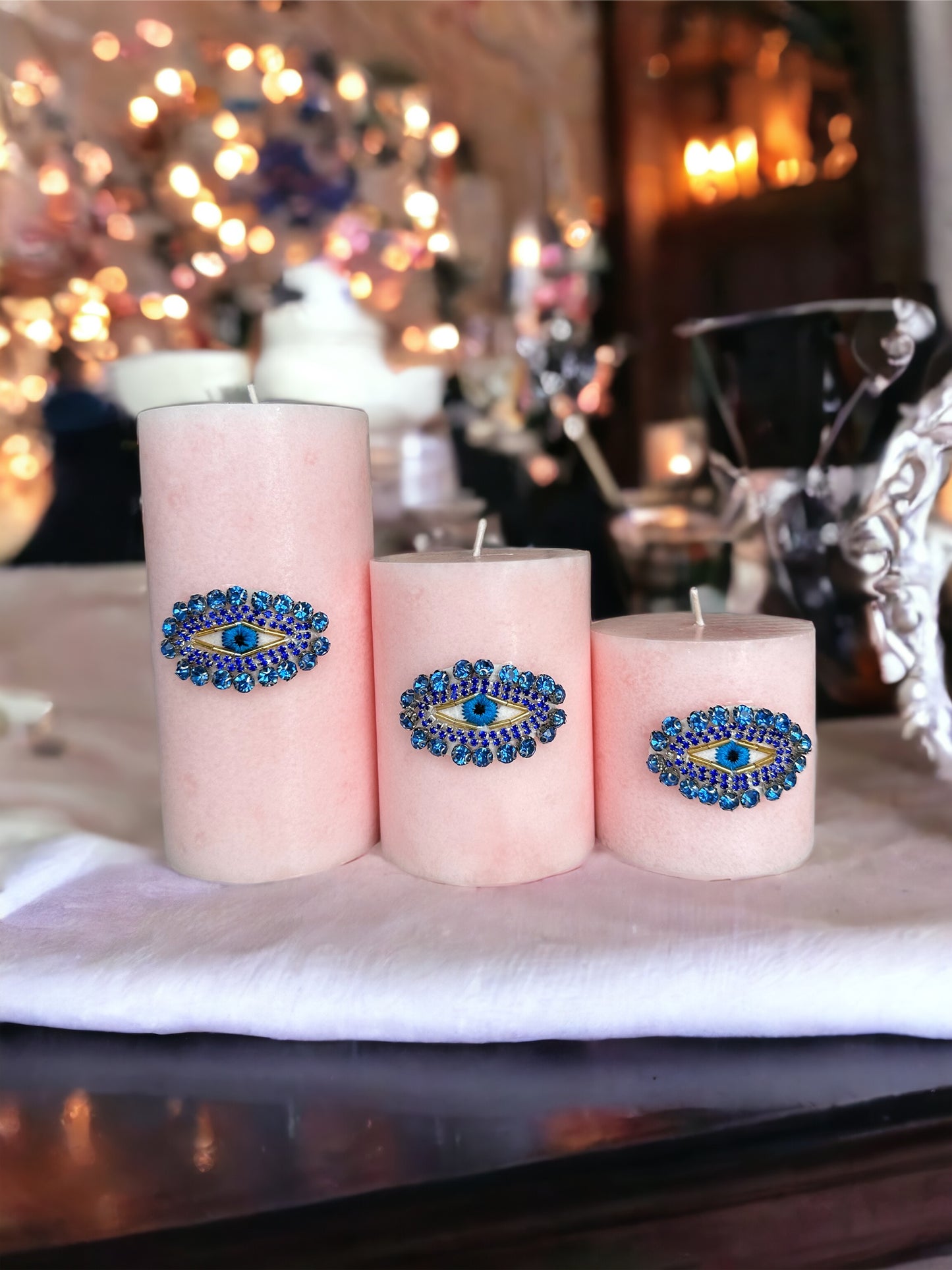 Evil Eye Candles | Set of 3