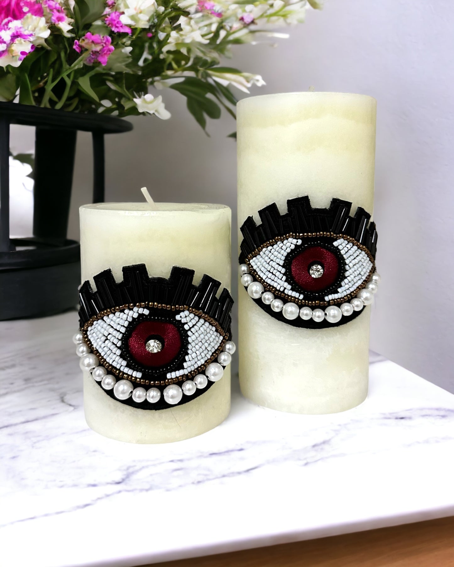 Evil Eye Candles | Set of 2