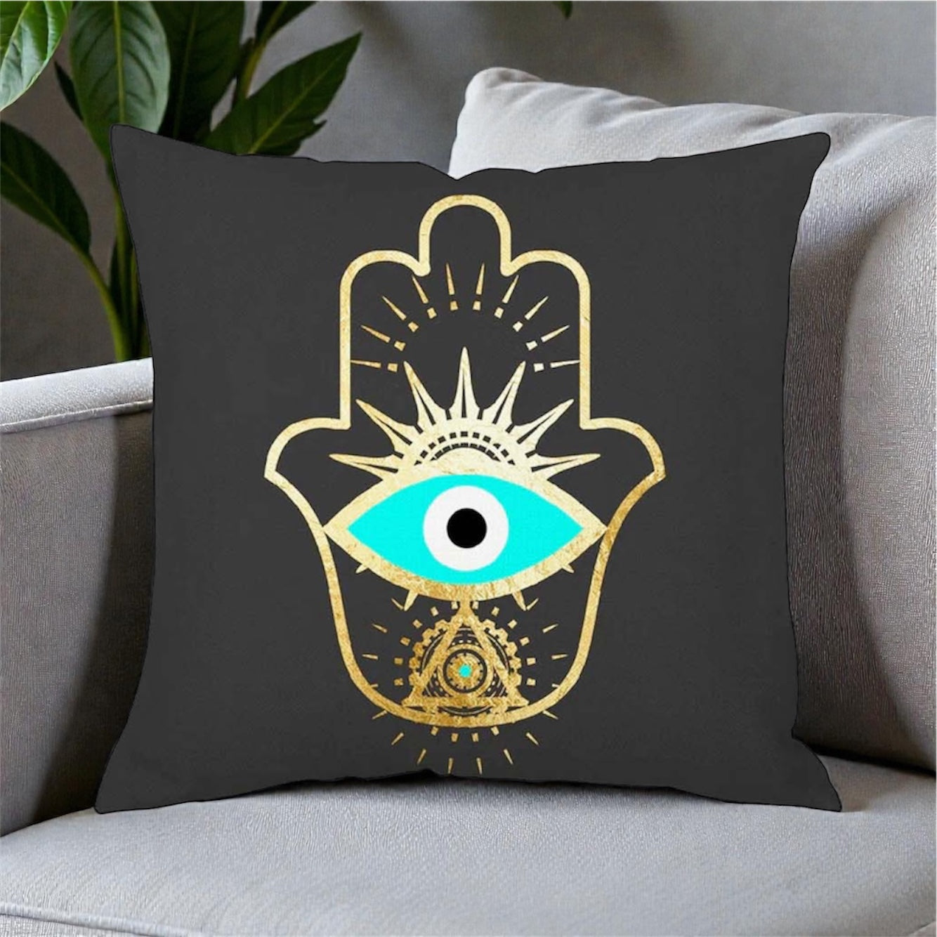 Hamsa Pillow Cover