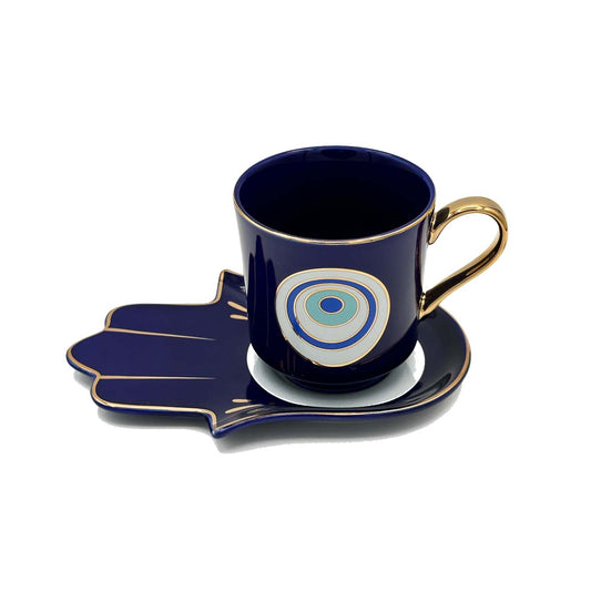 Turkish cup with saucer