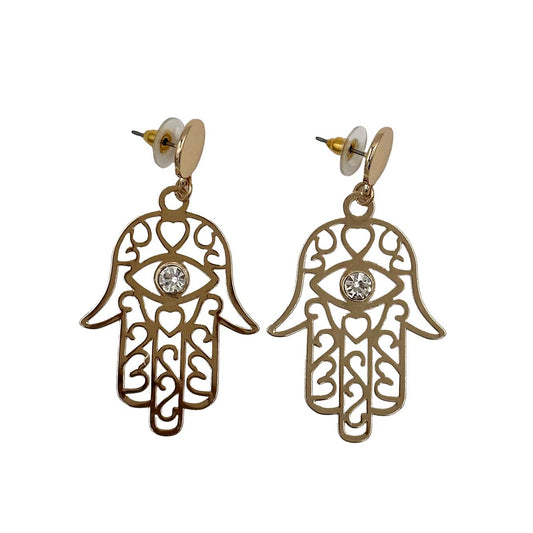 Hamsa Drop Earrings