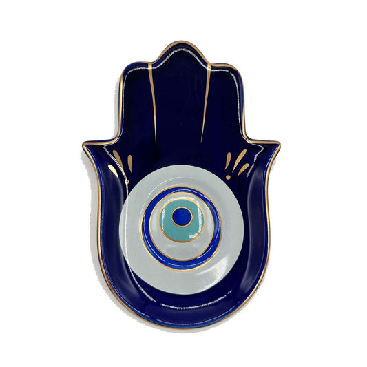 Ceramic Hamsa Jewelry Dish