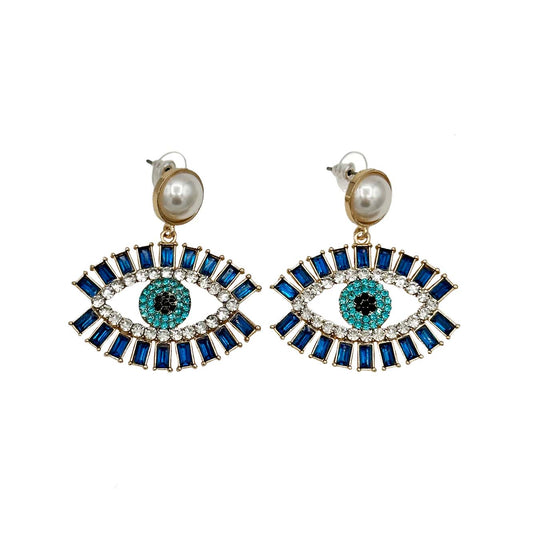 Evil Eye Drop Earrings