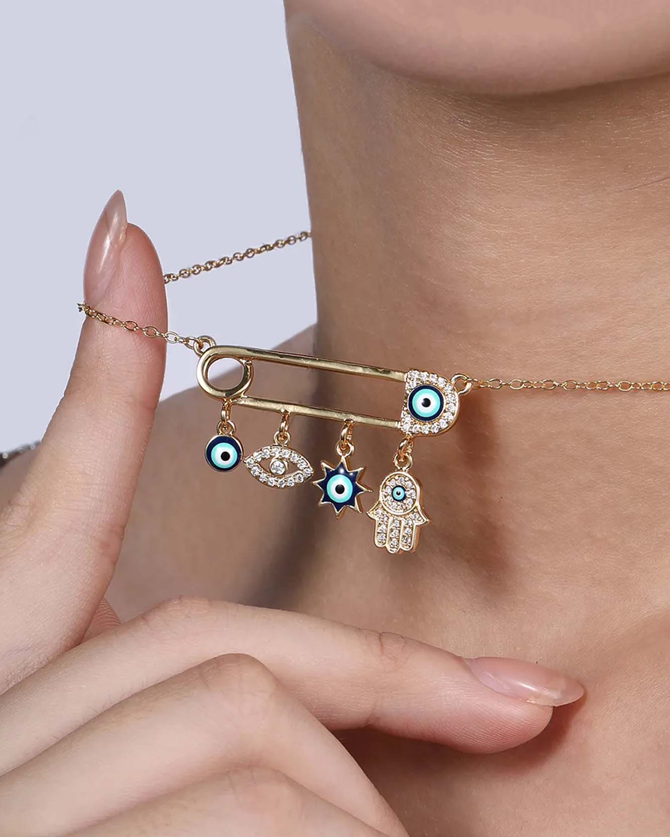 Safety Pin Necklace