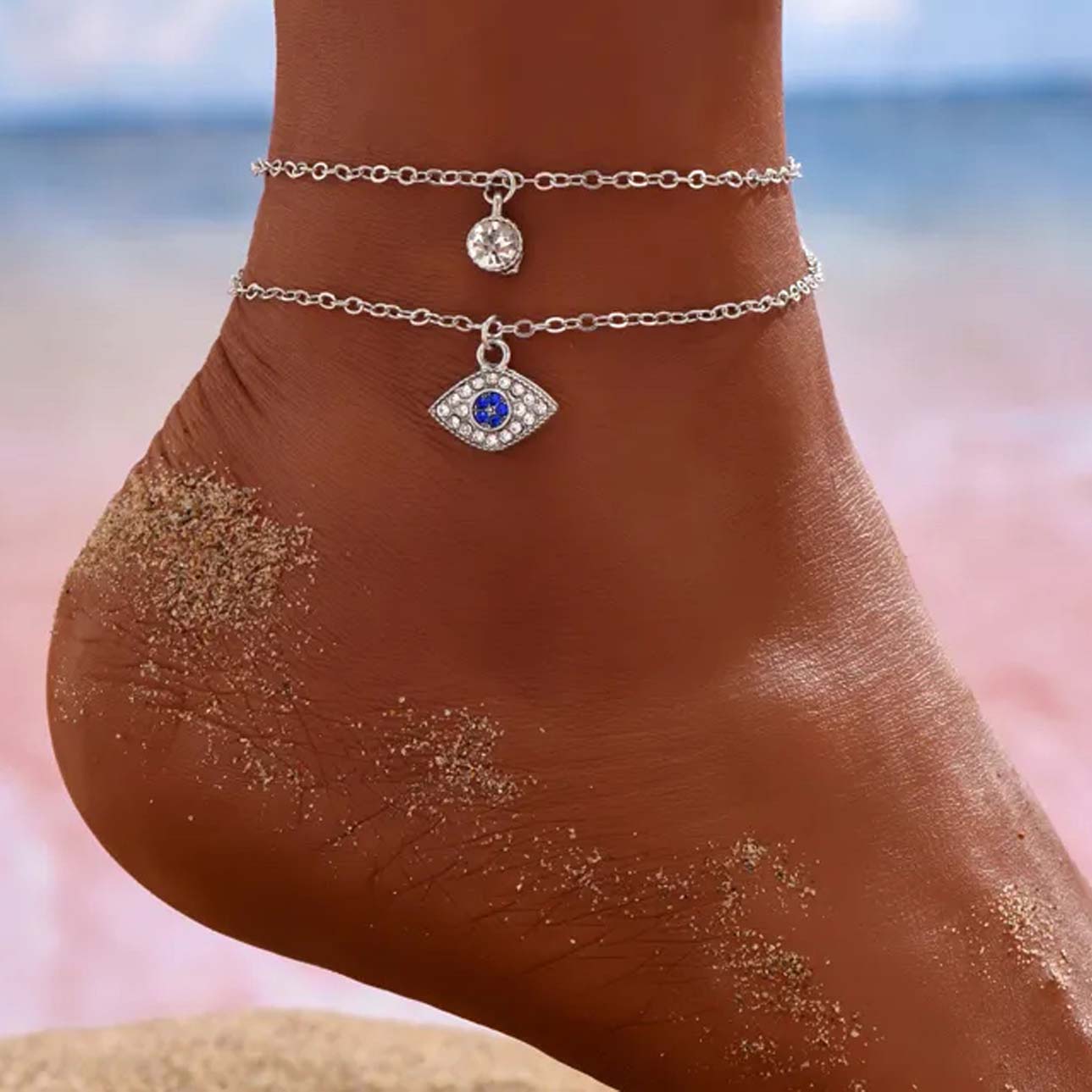 Rhinestones Women's Anklet