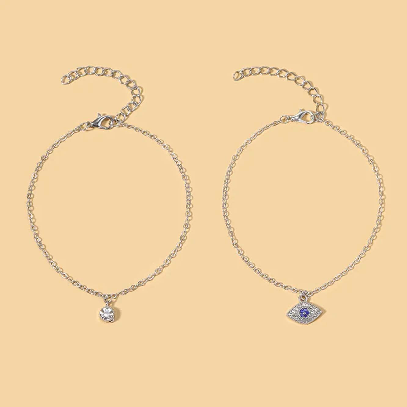 1 Set evil eye anklet