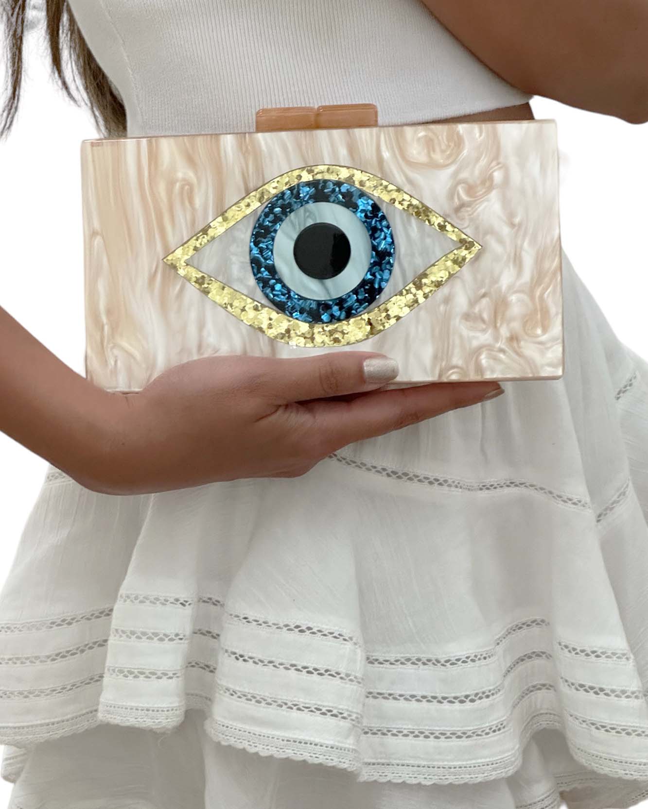 Crossbody Evil Eye Clutch for Women